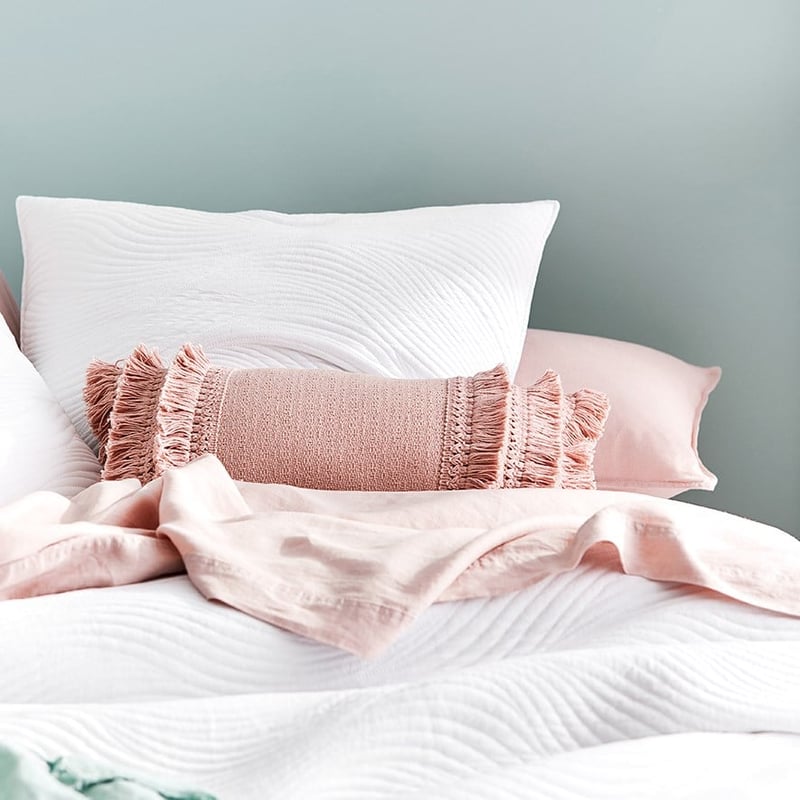 Boracay Long Fringed Blush Cushion