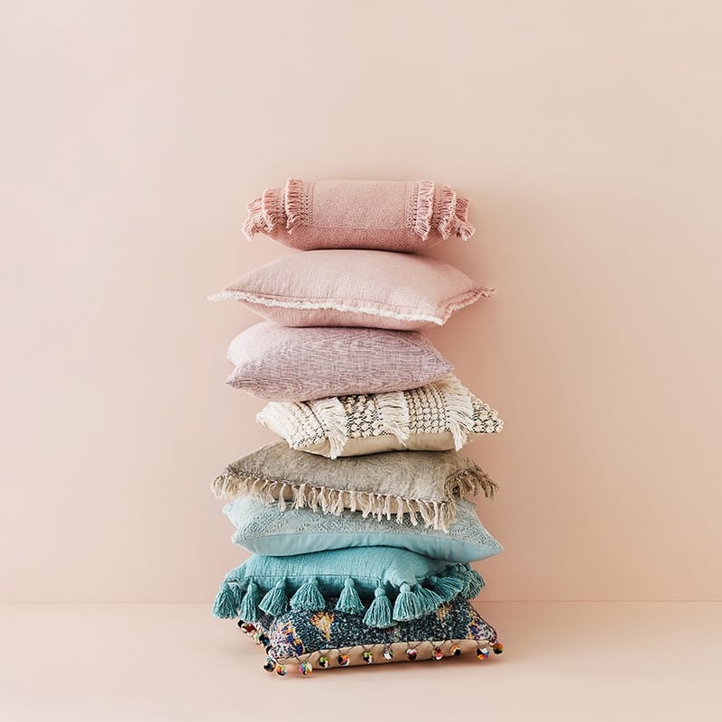 Boracay Long Fringed Blush Cushion