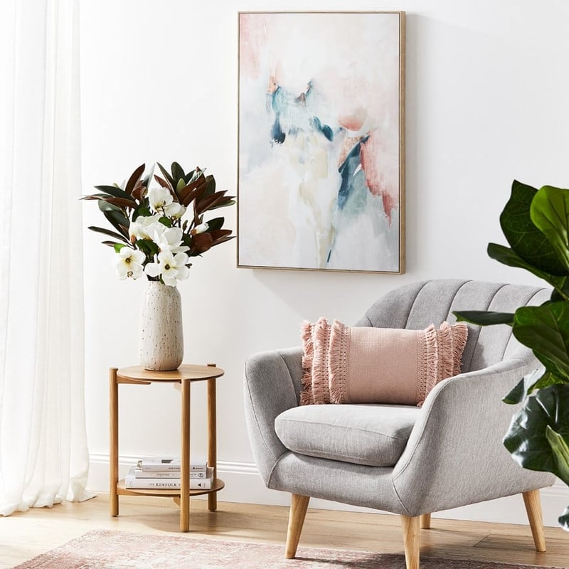 Boracay Long Fringed Blush Cushion