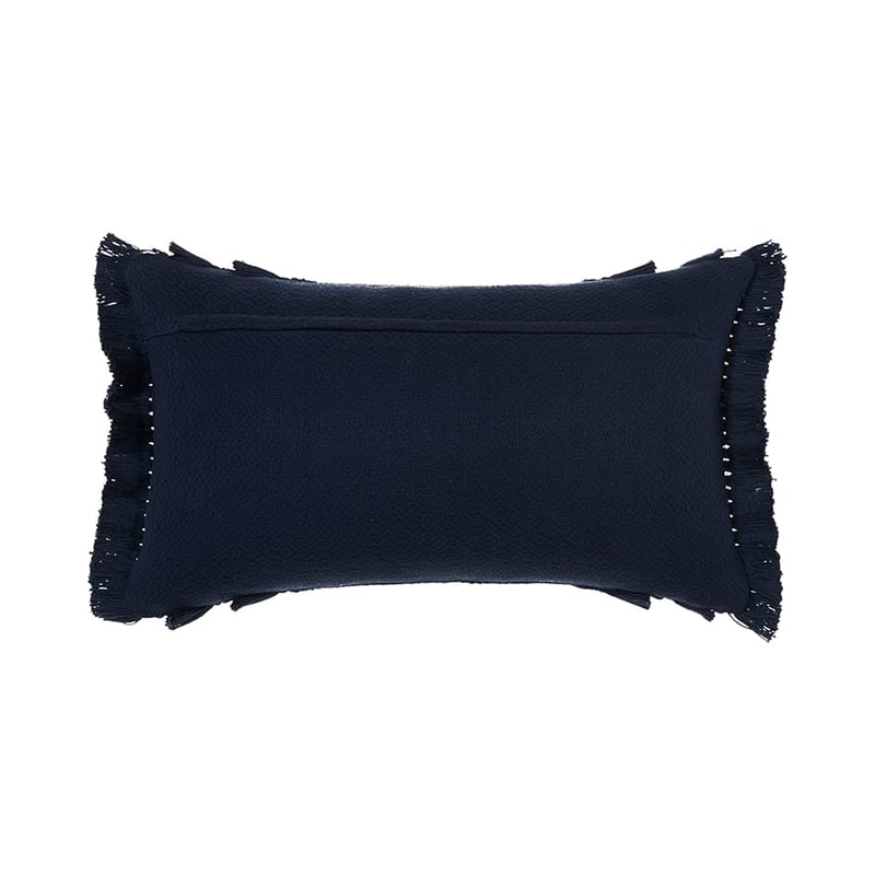 Boracay Navy Long Fringed Cushion