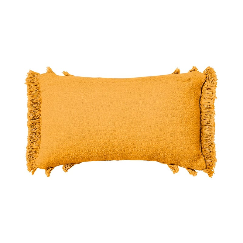 Boracay Long Fringed Mustard Cushion