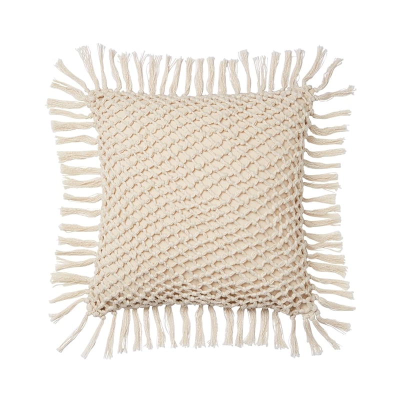 Macrame Knot Cushion Natural 