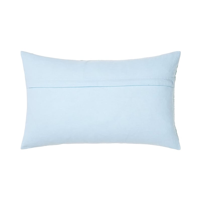 Palm Bird Green/Indigo Cushion 