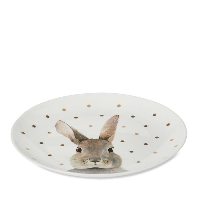 Rabbit Dots Easter Plate