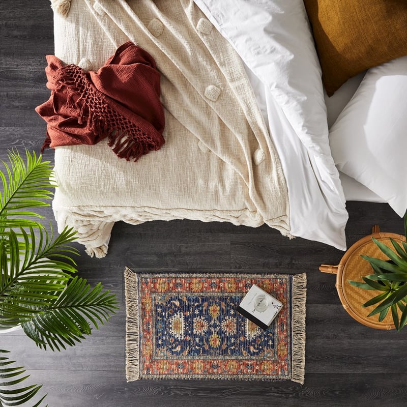 Monte Blue & Rust Indoor Mat