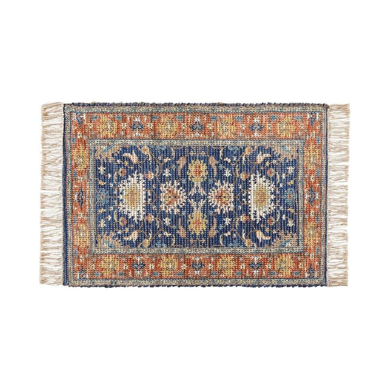 Monte Blue & Rust Indoor Mat