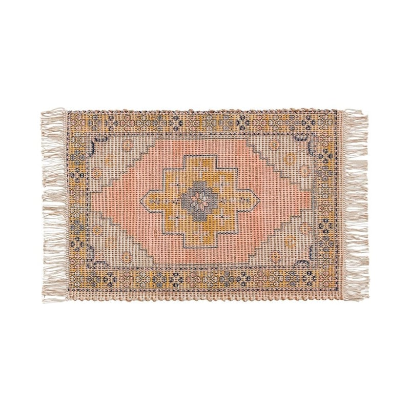Monte Turkish Tile Blush & Mustard Indoor Mat 