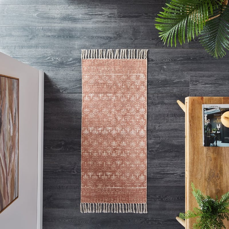 Calais Rose Block Print Rug