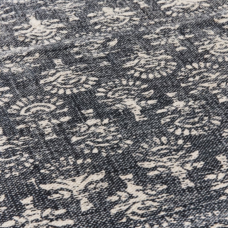 Calais Slate Block Print Rug