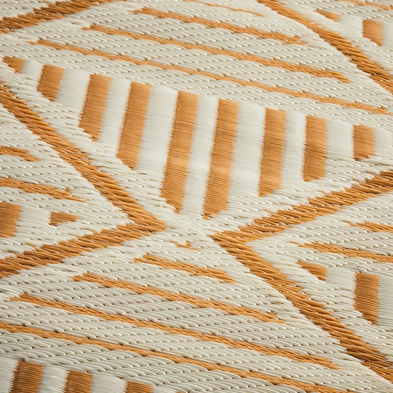 Bhadia Neutral Geo Outdoor Rug 