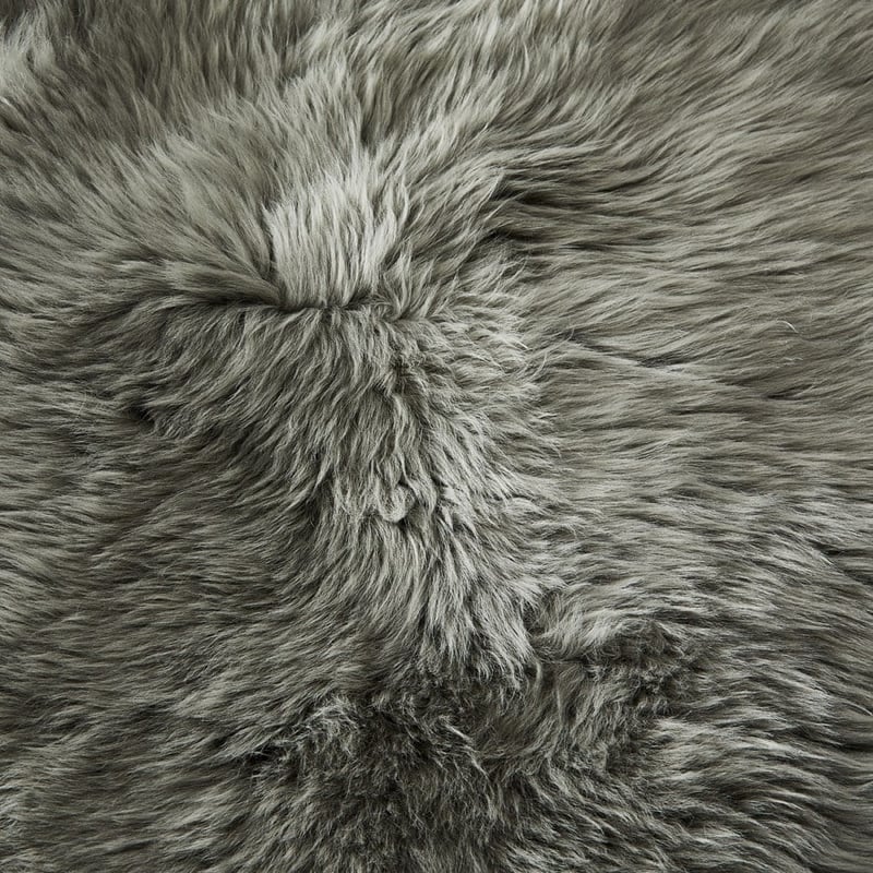 Smoke Green Single Sheepskin  