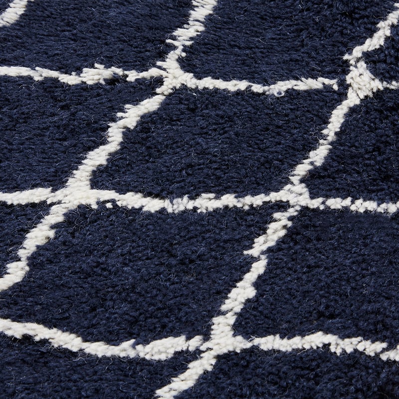 Nordic Rug Indigo & Natural Small