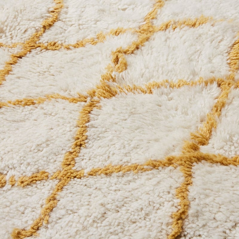 Nordic Rug Natural & Mustard Small