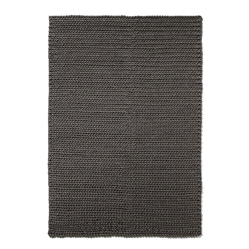 The Wool Collection Rug Grey Plaited
