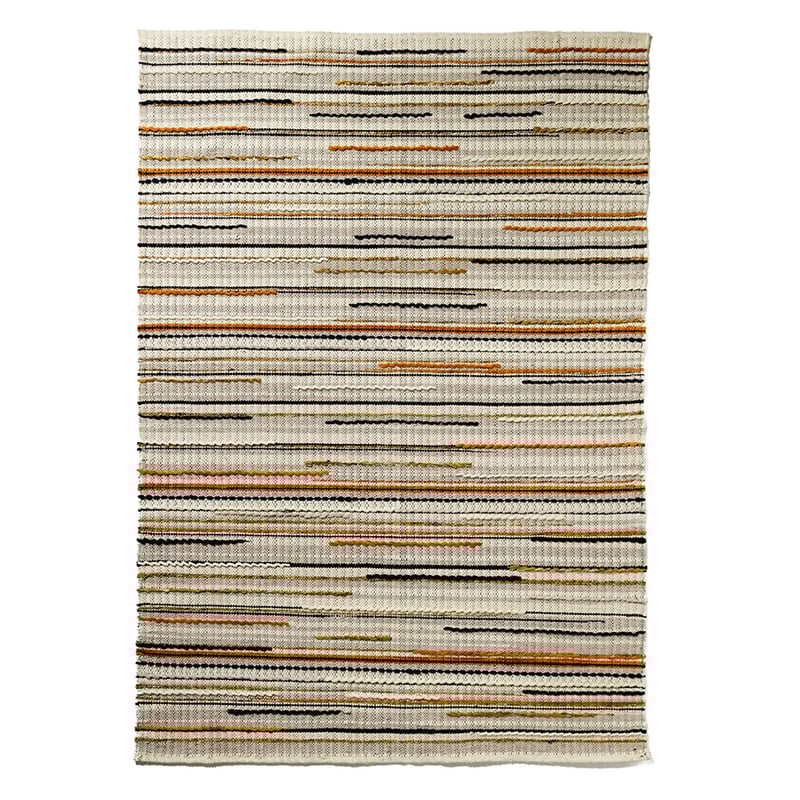 Javi Textured Rug Natural & Rust