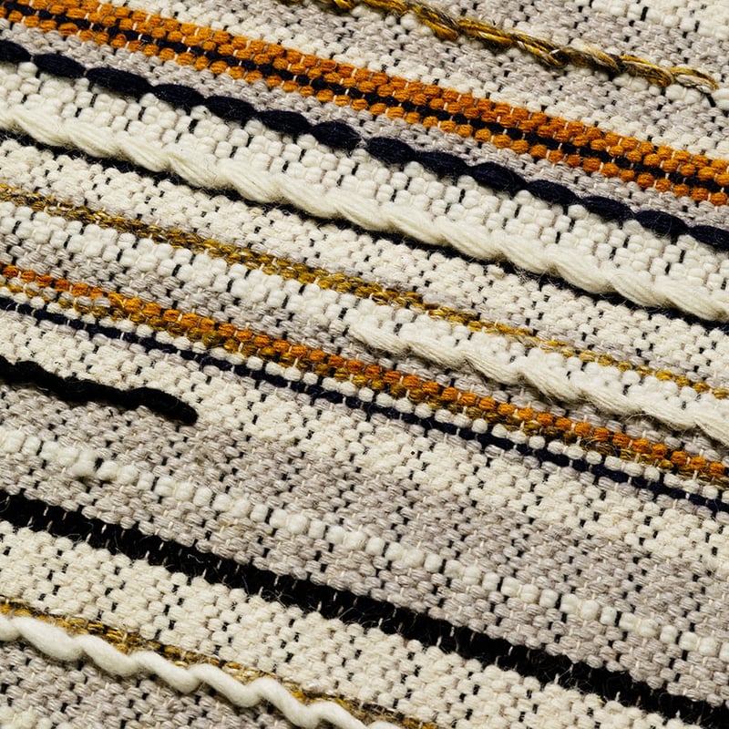Javi Textured Rug Natural & Rust