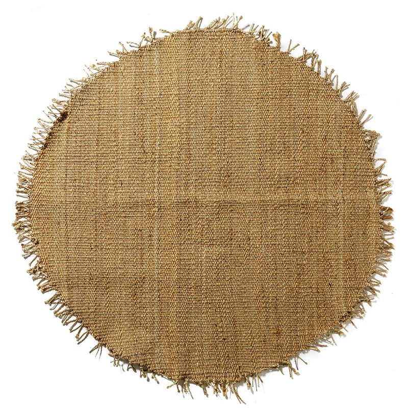 Hemp Round Rug Natural 