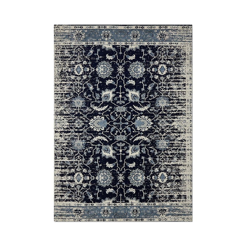 Boheme Natural & Indigo Jacquard Rug 