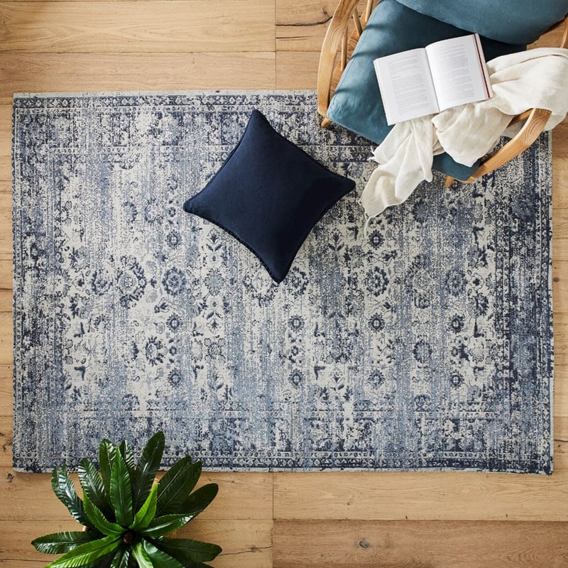 Boheme Rug Soft Blue Jacquard