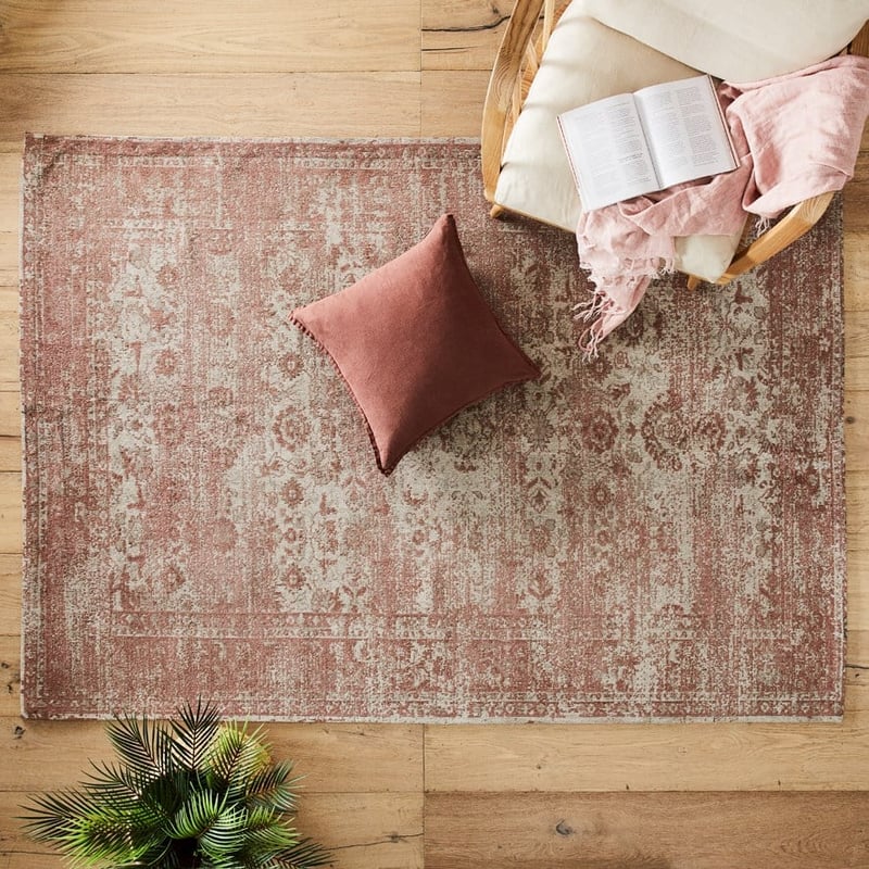 Boheme Rug Soft Pink Jacquard