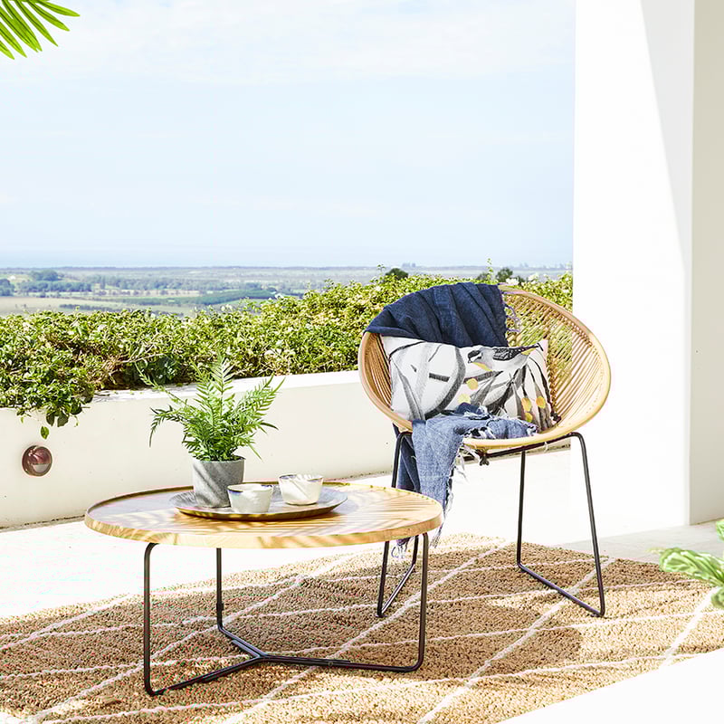 Hana Natural Rug Natural & White 