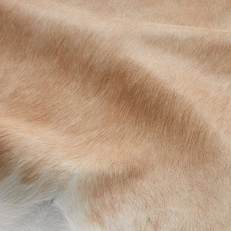 Natural Beige White Cowhide 