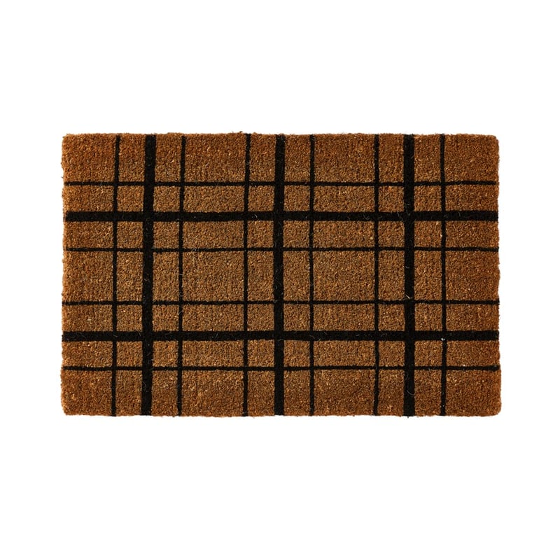 Coir Check Large Doormat