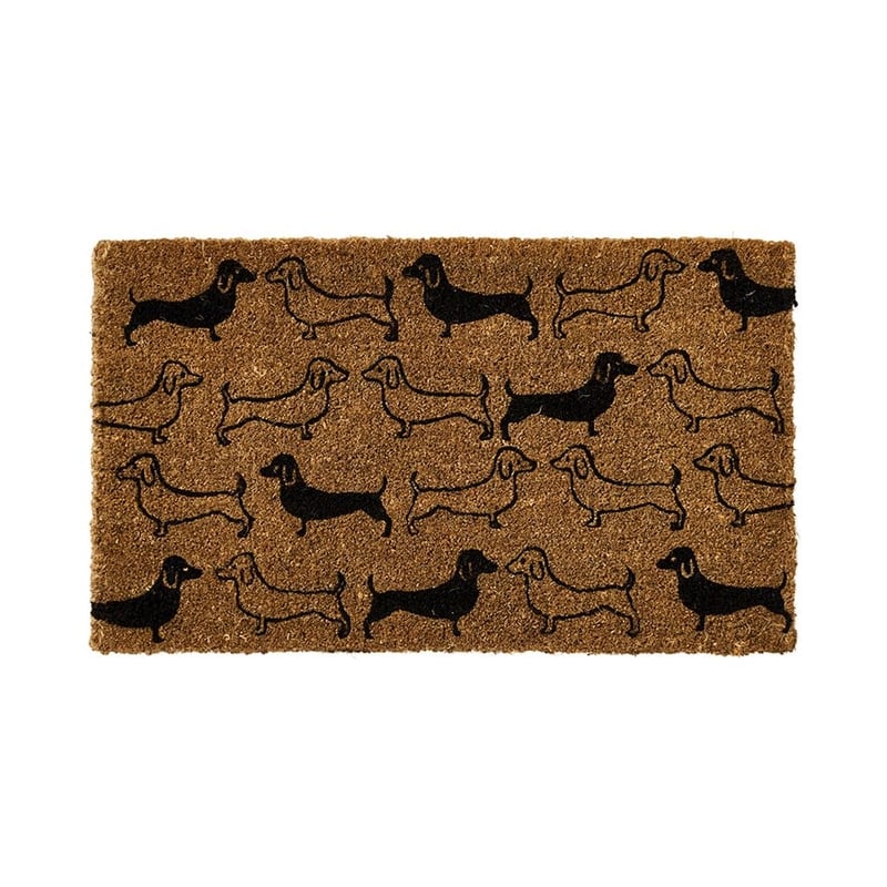 Dachshunds Coir Door Mat in Regular Thickness