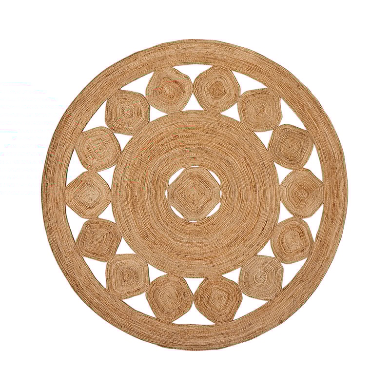Santa Maria Round Rug Natural