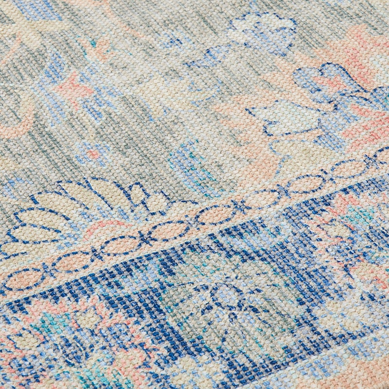 Tivoli Pale Pink & Indigo Isfahan Rug