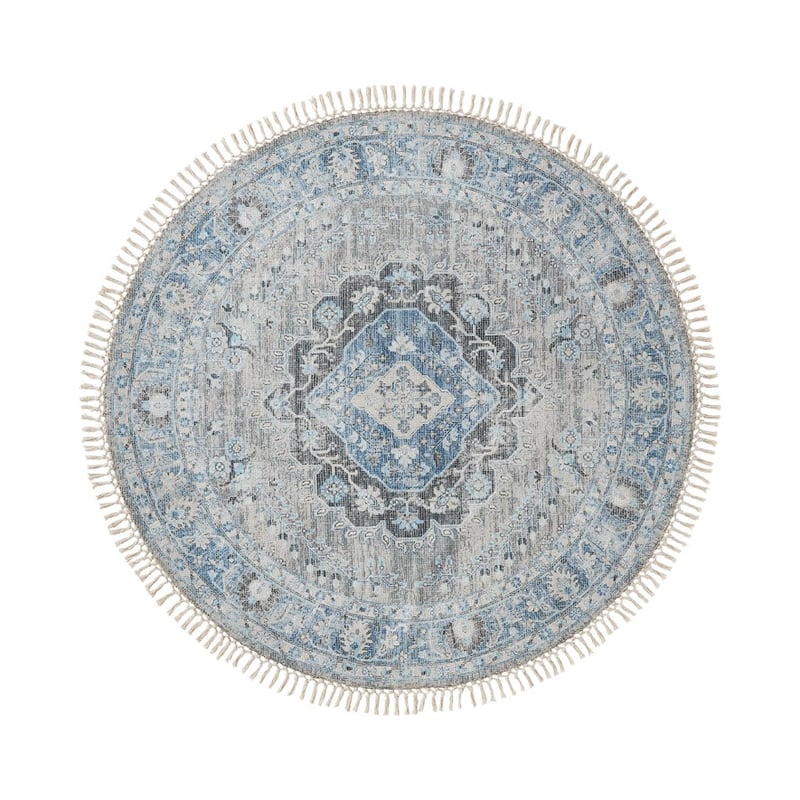 Tivoli Vintage Blues Persia Round Rug 