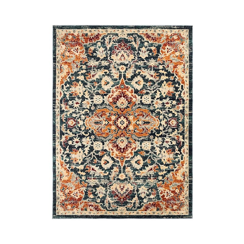 European Collection Konya Teal & Amber Rug