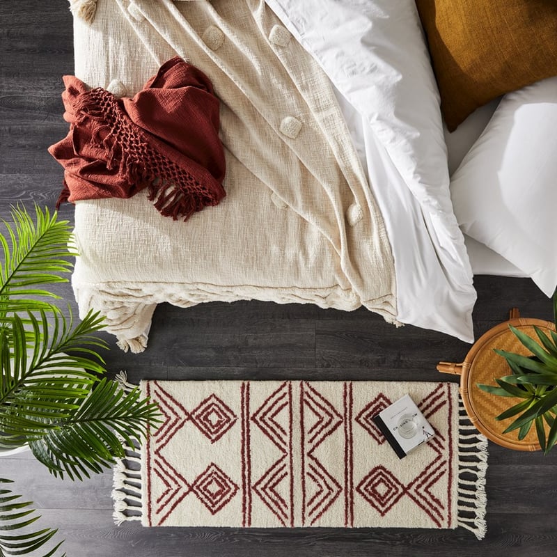 Cardrona Natural & Rose Small Aztec Rug Collection 