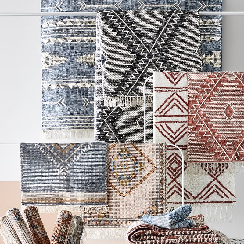 Cardrona Natural & Rose Small Aztec Rug Collection 