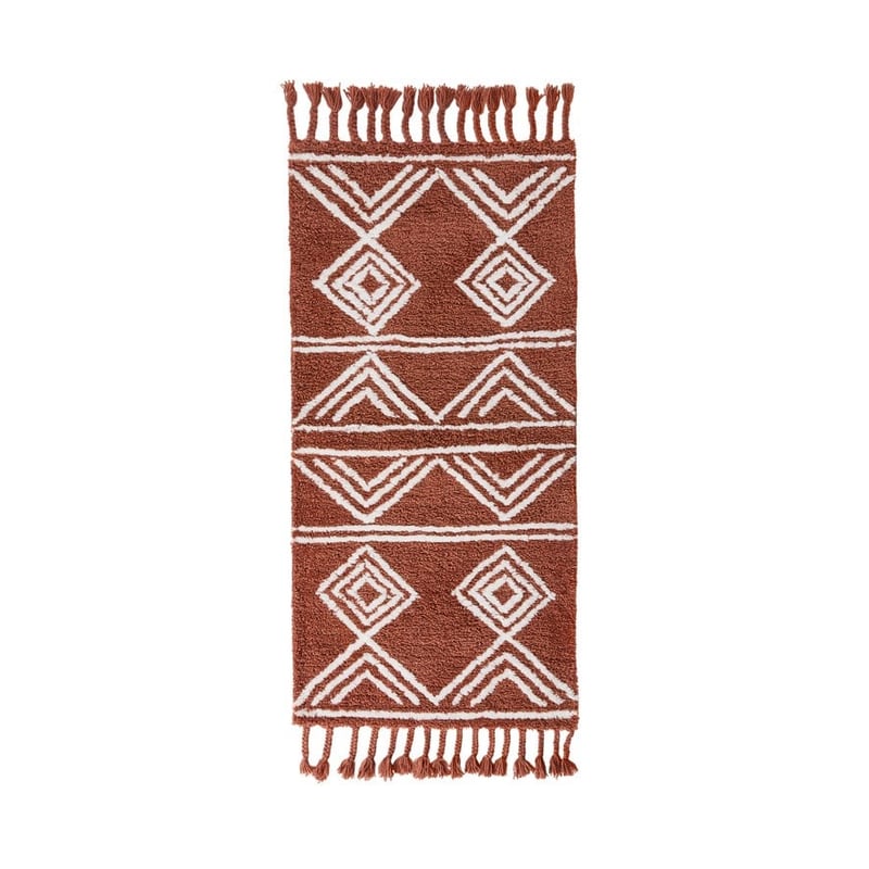 Cardrona Terracotta & Natural Small Aztec Rug Collection 