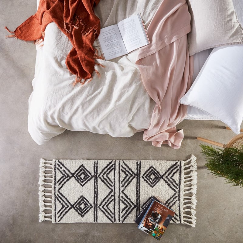 Cardrona Natural & Charcoal Small Aztec Rug Collection 