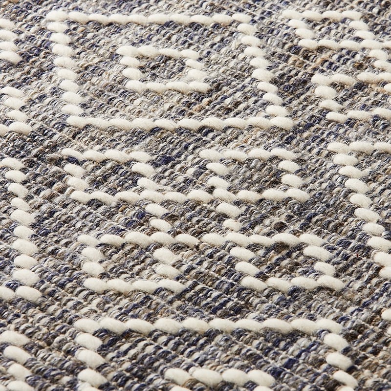 Balfour Blue Marle & Natural Diamond Rug Collection 