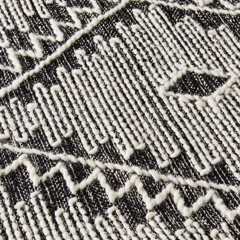 Tierra Black Small Rug 