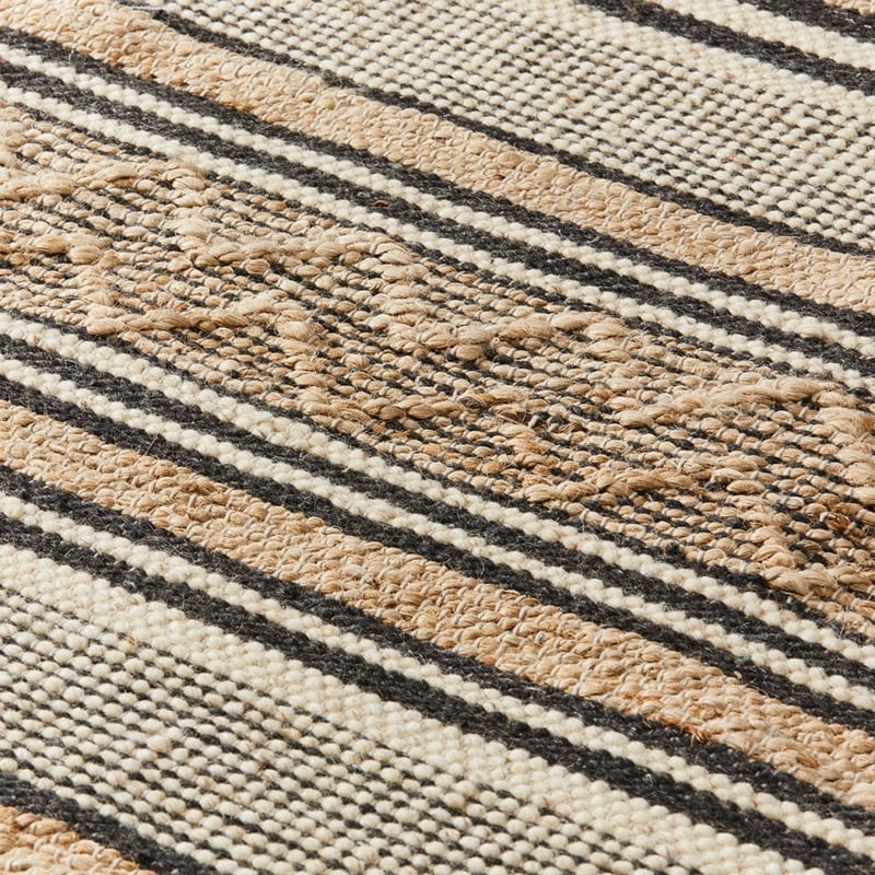 Mona Natural & Black Stripe Rug