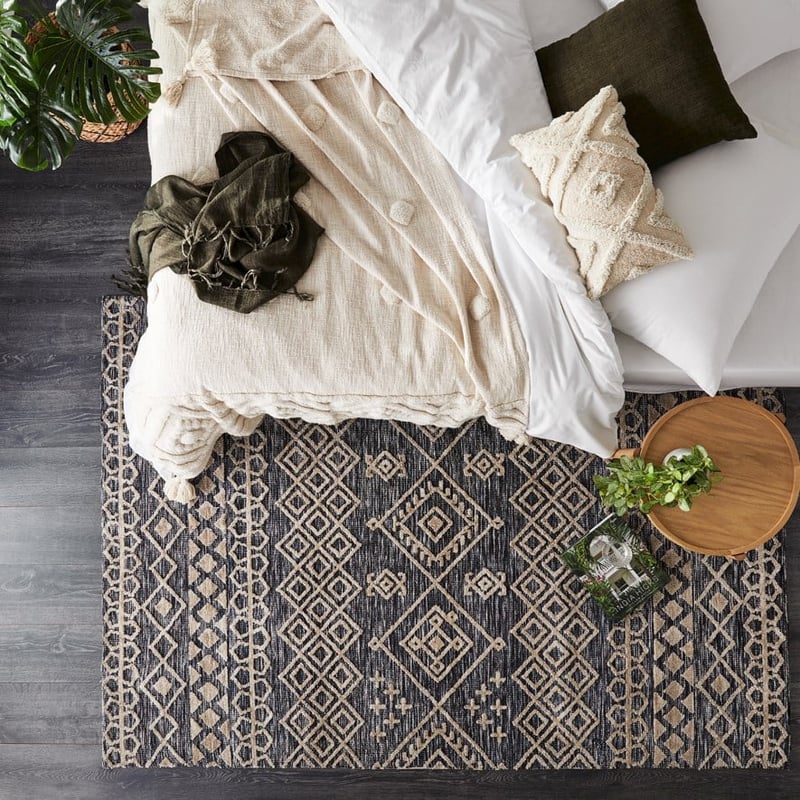 Ohio Aztec Blue & Stone Marle Rug