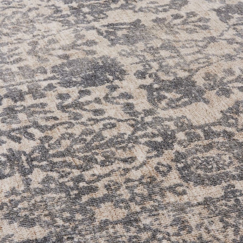 Florida Floral Grey & Stone Marle Rug