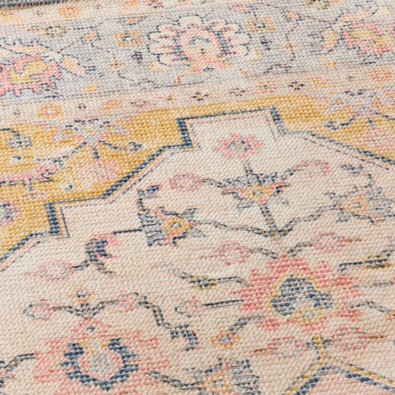 Mercado Aura Blush Mustard Rug