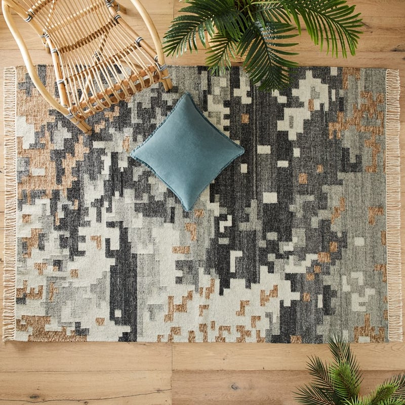 Emerson Mosaic Storm Grey & Charcoal Rug