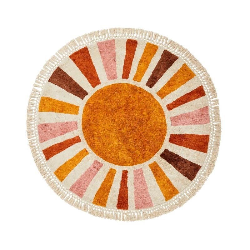 Retro Sun Round Rug 