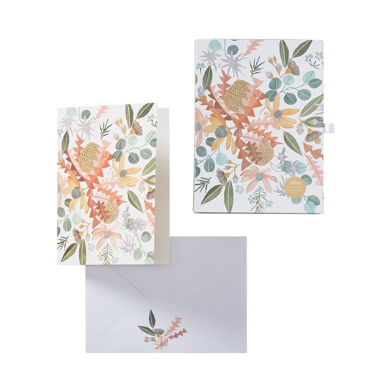 Native Bouquet Gift Card and Envelope Set 10 Pack