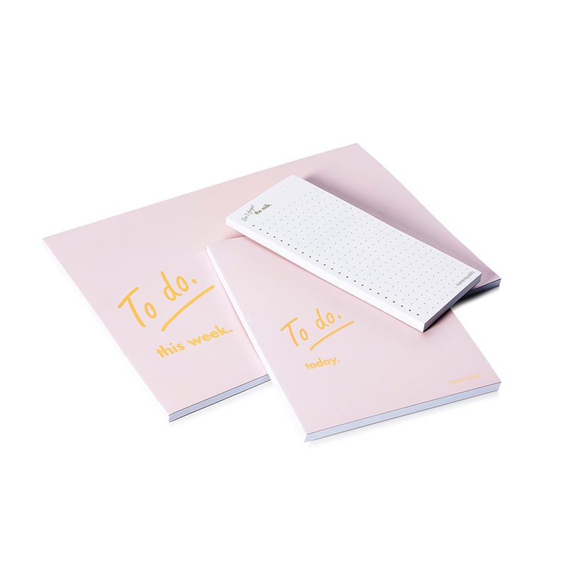 To Do Shopping List Blush & Gold