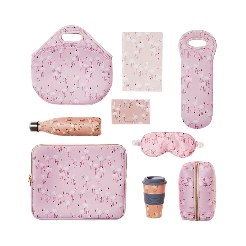 Flamingo a-gogo Blush Silk Eye Mask