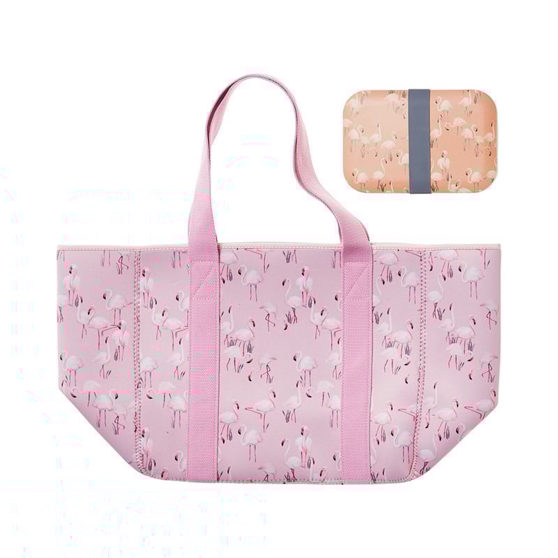 Flamingo a-gogo Blush Picnic Bag