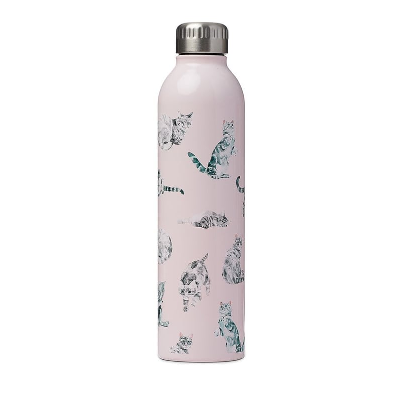 Tabby Cat Pink Drink Bottle