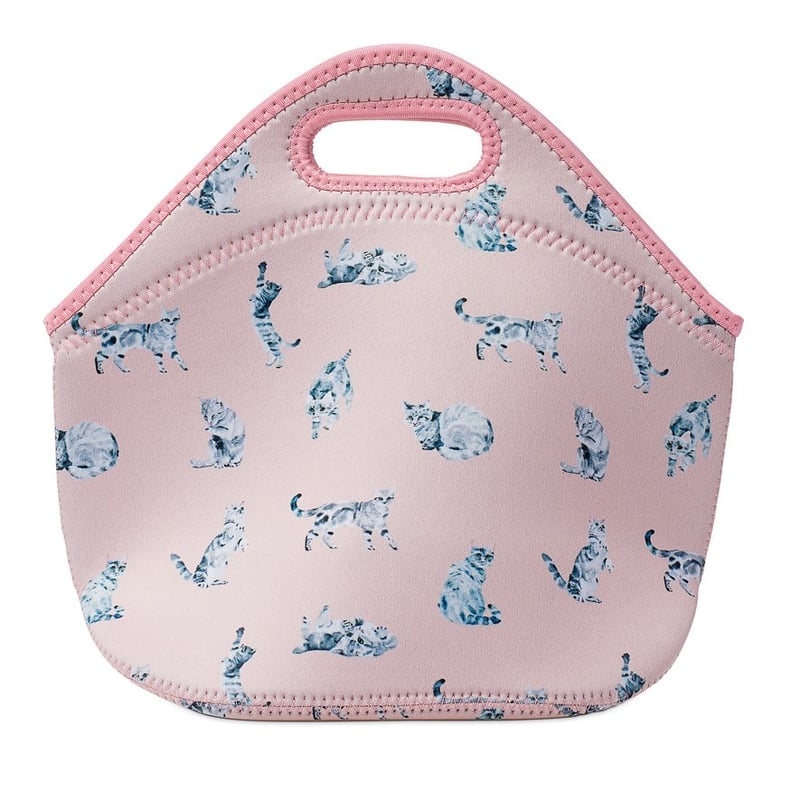 Tabby Cat Pink Lunch Bag